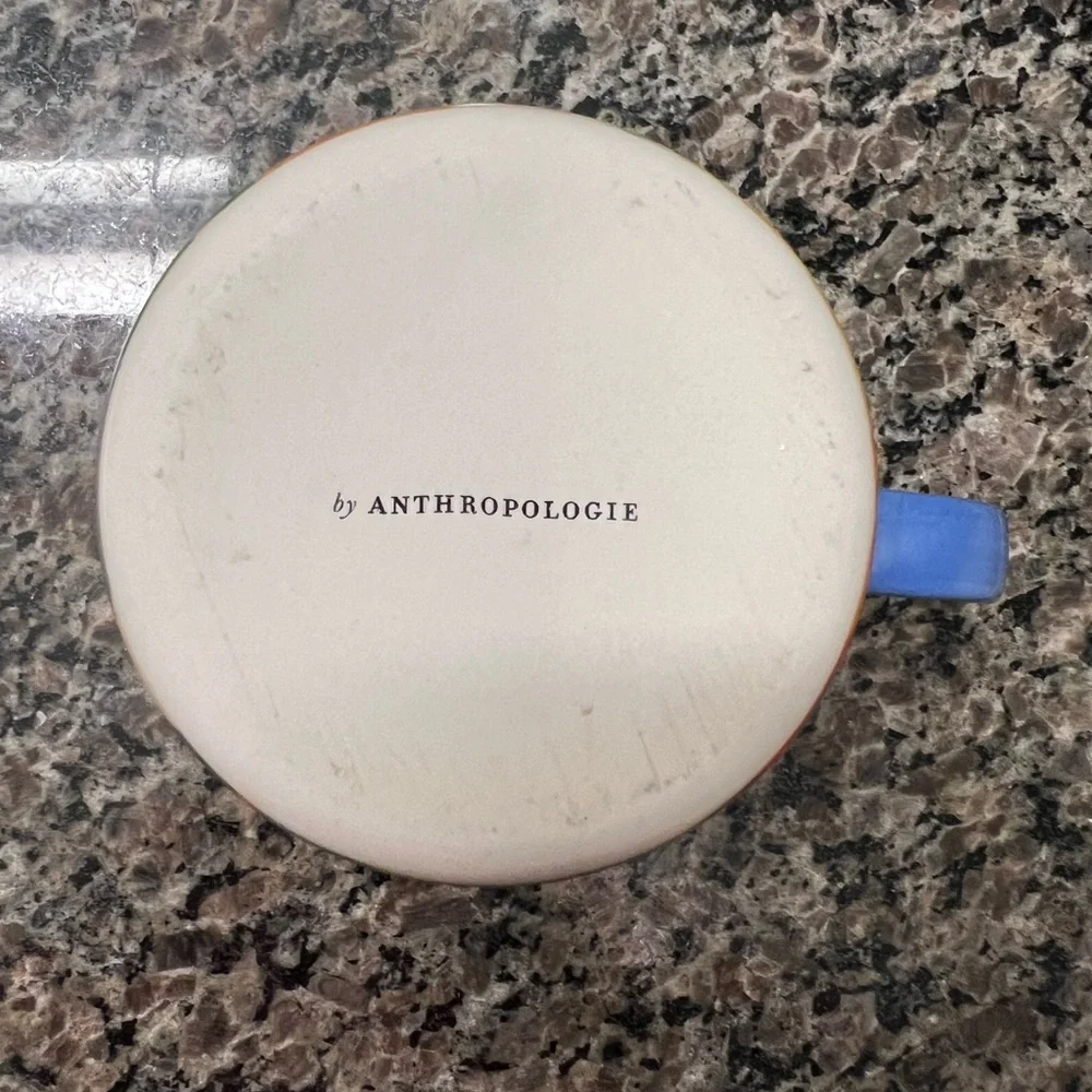 Anthropologie Multi-color Ceramic Monogram C Coffee Mug | 18 oz. - Picture 5 of 9